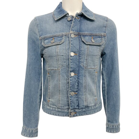 Zadig & Voltaire Blue Denim Kioky Perm Jacket
